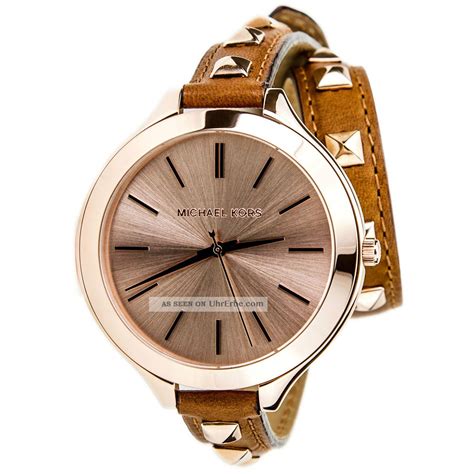 michael kors uhr lila|michael kors leather watches.